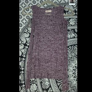 hollister ribbed cold shoulder top